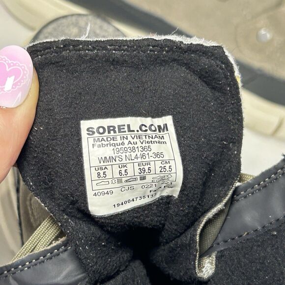 Sorel Explorer Joan Boots Women's 8.5 Sage/fawnSuede Waterproof Winter Snow Warm - Picture 8 of 8